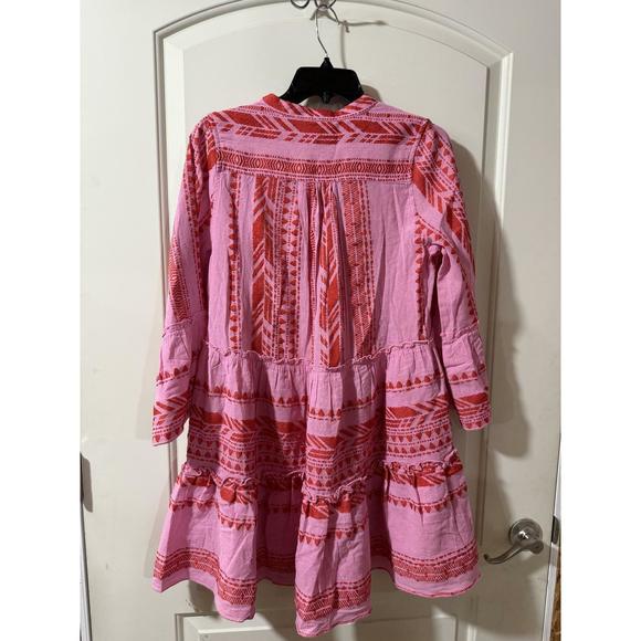 ELAN Charli Mini Dress Red Two Tone Print Small S - Picture 6 of 6